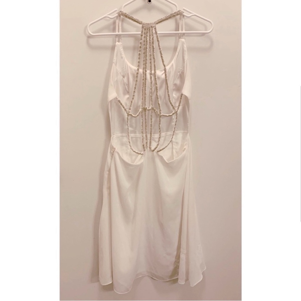 a. drea Beaded Strap Fit & Flare Dress